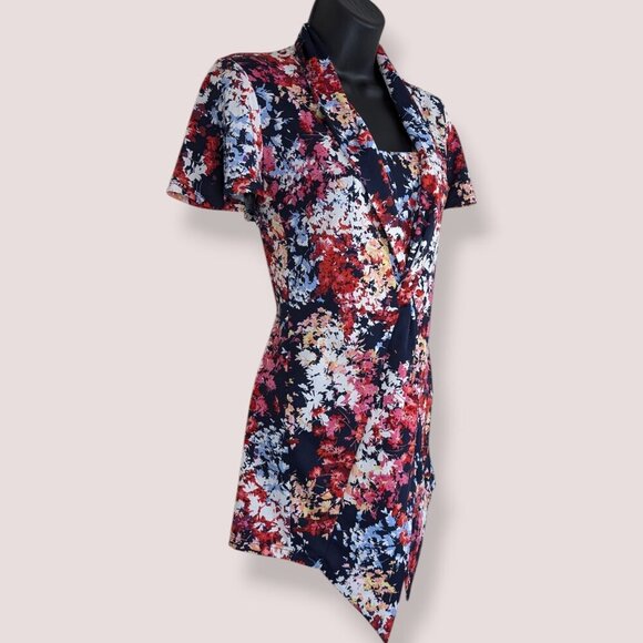 🍁V. Marallis Collection Floral Stretch Top - Picture 2 of 8